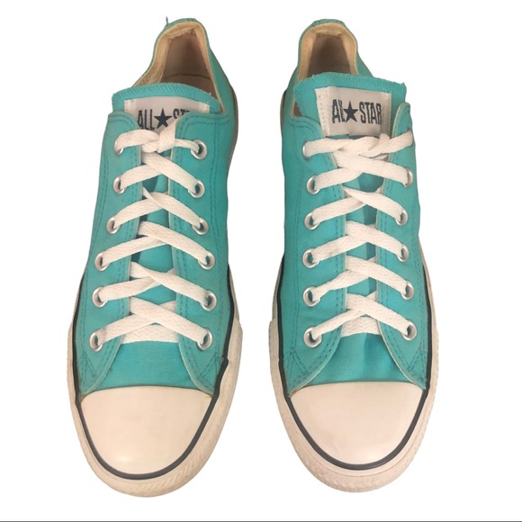 Converse Sneakers, Turquoise Size 8 - Picture 2 of 9
